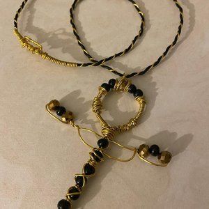 necklace with large ankh pendant